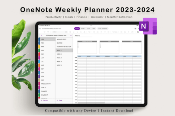 Download Onenote Project Planner, Digital Planner - Digital Collection