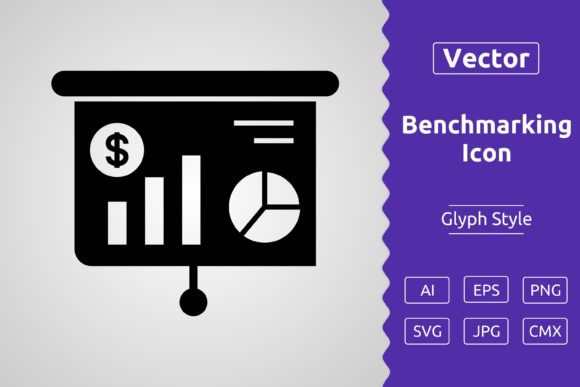 Download Vector Benchmarking Glyph Icon - Premium Bundle