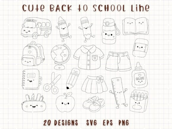 Download Classroom Doodle Bundle School Supplies - Classroom Collection