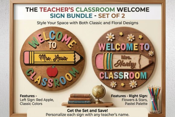 Download Classroom Welcome Sign Laser Cut Bundle - Classroom Collection