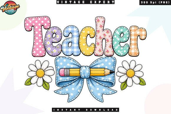 Download Retro Classroom Teacher Patchwork PNG - Classroom Collection
